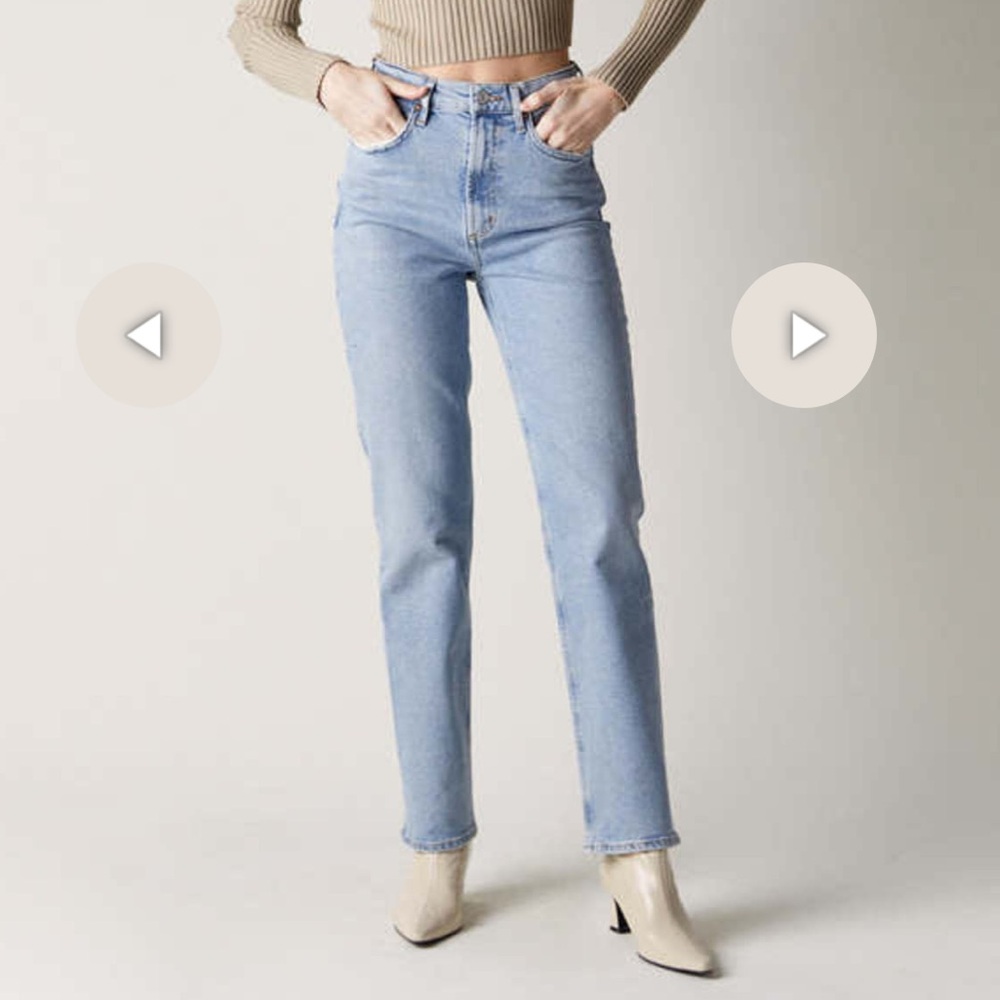Agolde High Rise Stovepipe Jeans